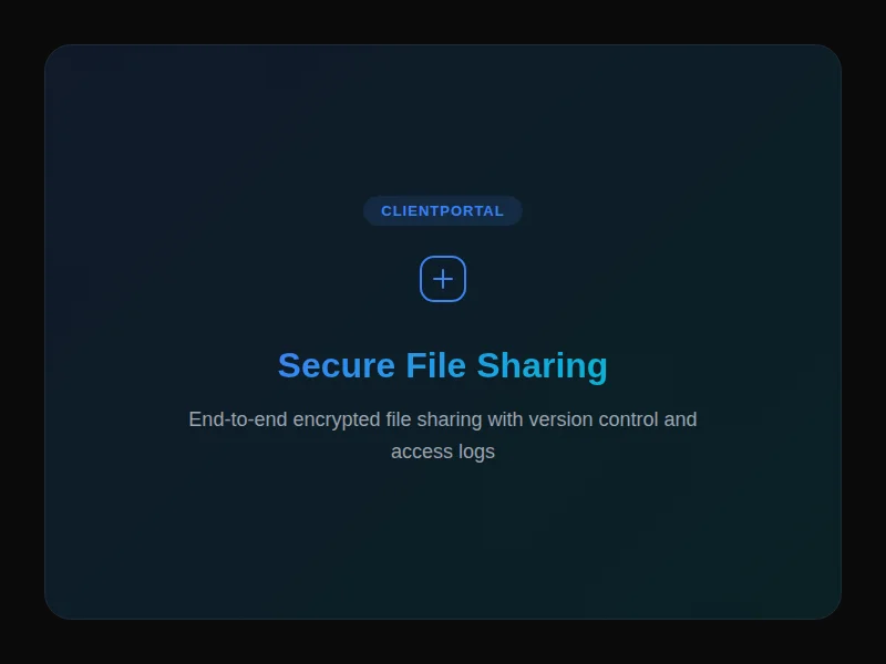 Secure file sharing and client management